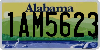 AL license plate 1AM5623