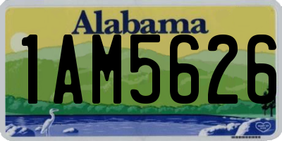 AL license plate 1AM5626