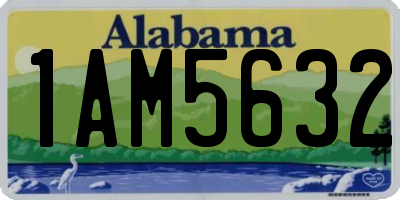 AL license plate 1AM5632