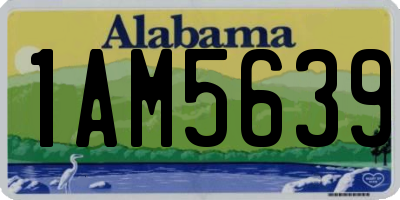 AL license plate 1AM5639