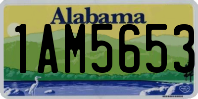 AL license plate 1AM5653