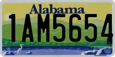 AL license plate 1AM5654