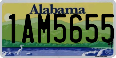 AL license plate 1AM5655