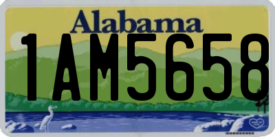 AL license plate 1AM5658