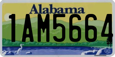 AL license plate 1AM5664