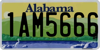 AL license plate 1AM5666