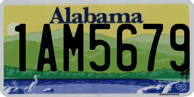 AL license plate 1AM5679