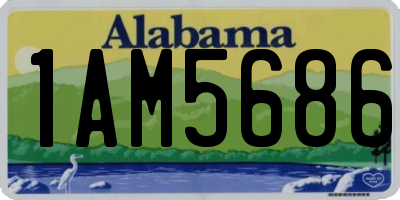 AL license plate 1AM5686