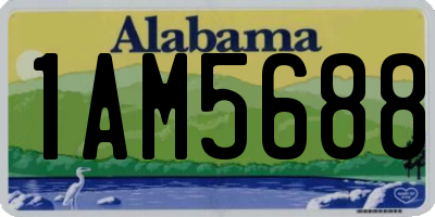 AL license plate 1AM5688