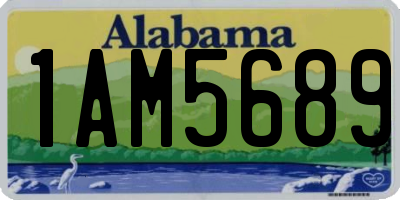 AL license plate 1AM5689