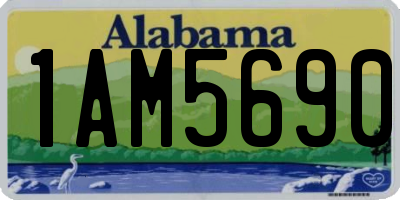 AL license plate 1AM5690