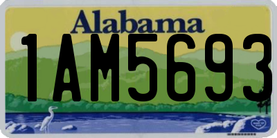 AL license plate 1AM5693