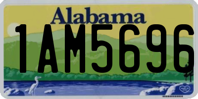 AL license plate 1AM5696