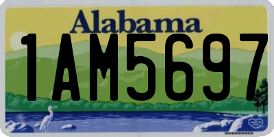 AL license plate 1AM5697