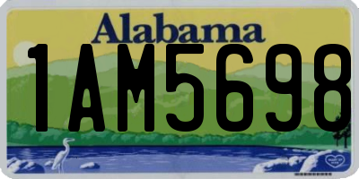 AL license plate 1AM5698
