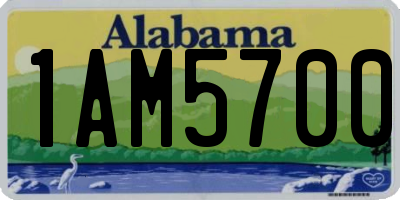 AL license plate 1AM5700