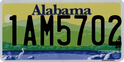 AL license plate 1AM5702
