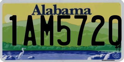 AL license plate 1AM5720