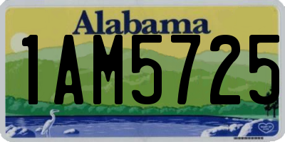 AL license plate 1AM5725