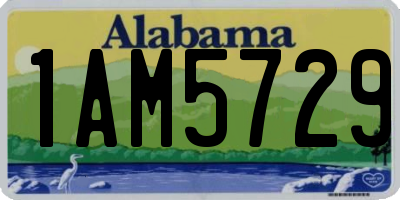 AL license plate 1AM5729