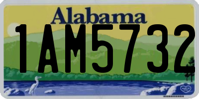 AL license plate 1AM5732