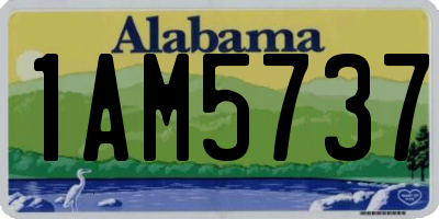 AL license plate 1AM5737