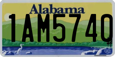 AL license plate 1AM5740