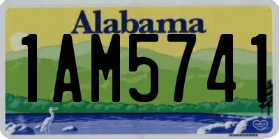 AL license plate 1AM5741