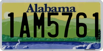 AL license plate 1AM5761