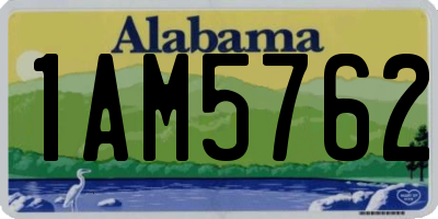 AL license plate 1AM5762