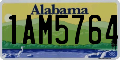 AL license plate 1AM5764