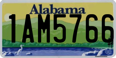 AL license plate 1AM5766