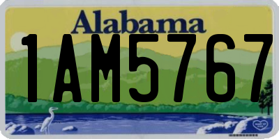 AL license plate 1AM5767