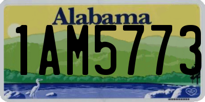 AL license plate 1AM5773