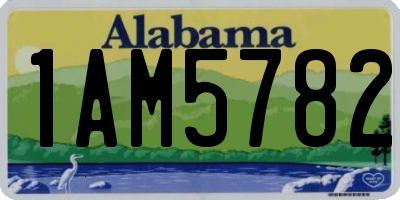 AL license plate 1AM5782
