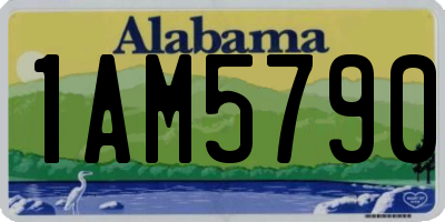 AL license plate 1AM5790