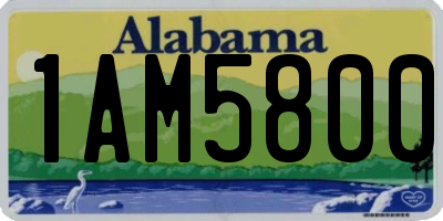 AL license plate 1AM5800