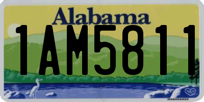 AL license plate 1AM5811