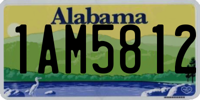 AL license plate 1AM5812
