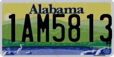 AL license plate 1AM5813