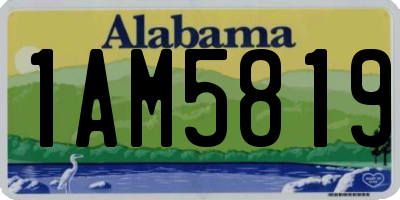 AL license plate 1AM5819