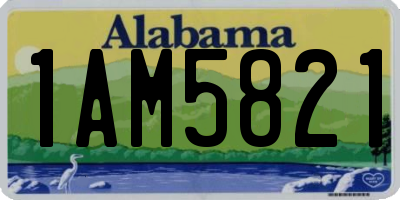 AL license plate 1AM5821
