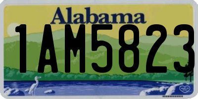 AL license plate 1AM5823