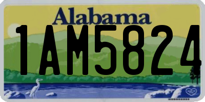 AL license plate 1AM5824
