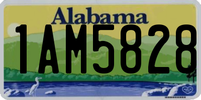 AL license plate 1AM5828
