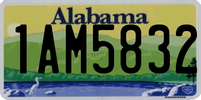 AL license plate 1AM5832