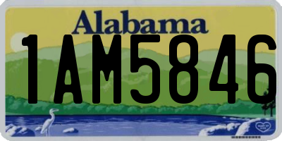 AL license plate 1AM5846