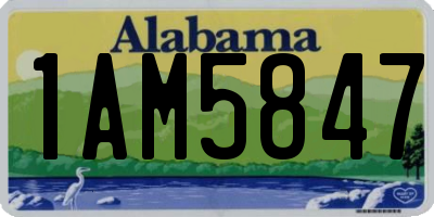 AL license plate 1AM5847