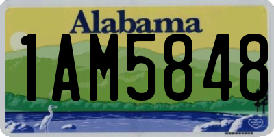 AL license plate 1AM5848