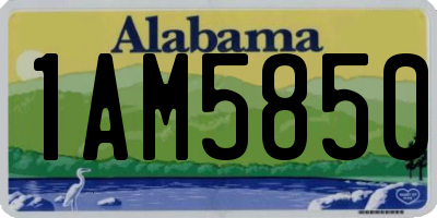 AL license plate 1AM5850